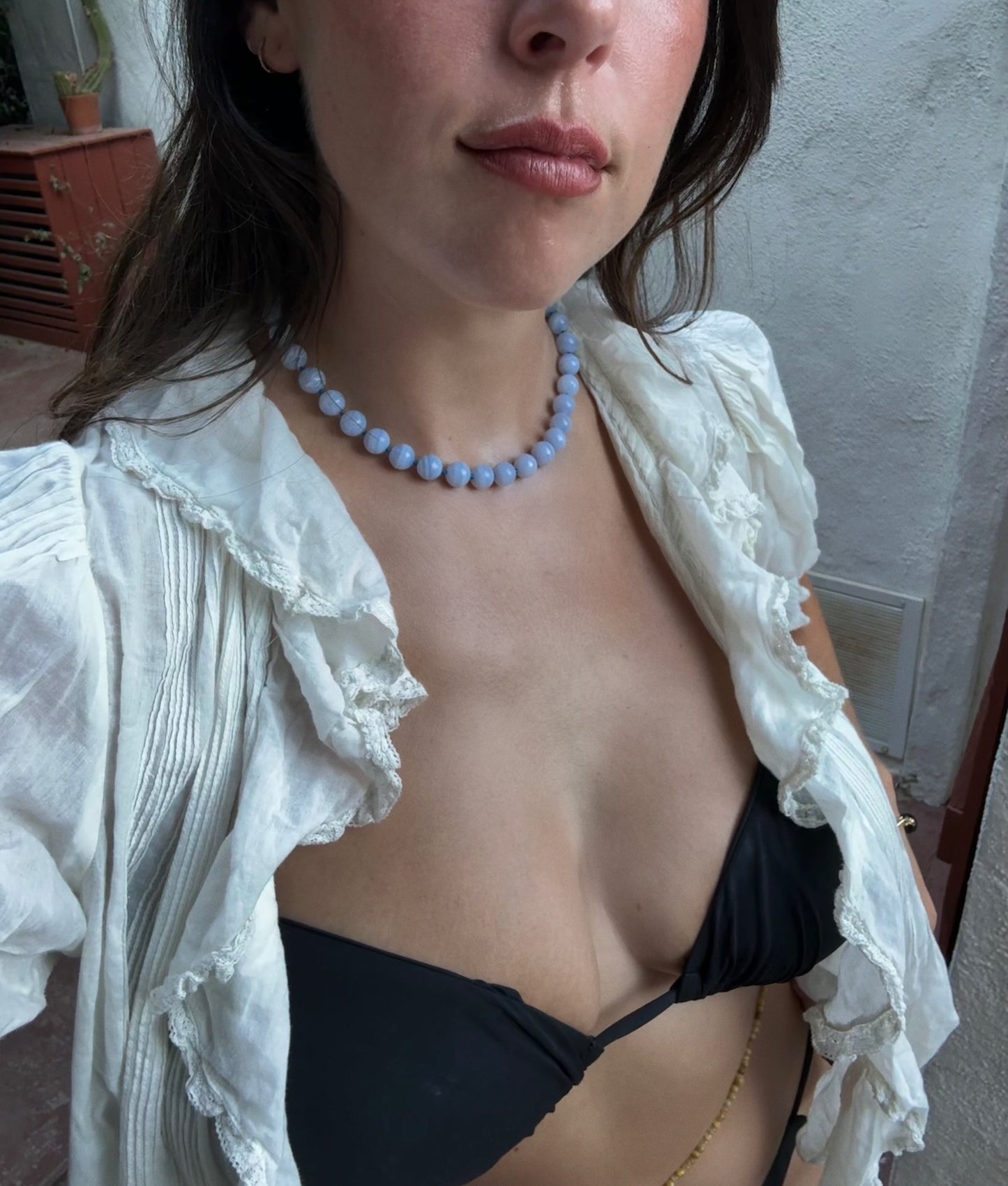 Blue Lace Agate Strand