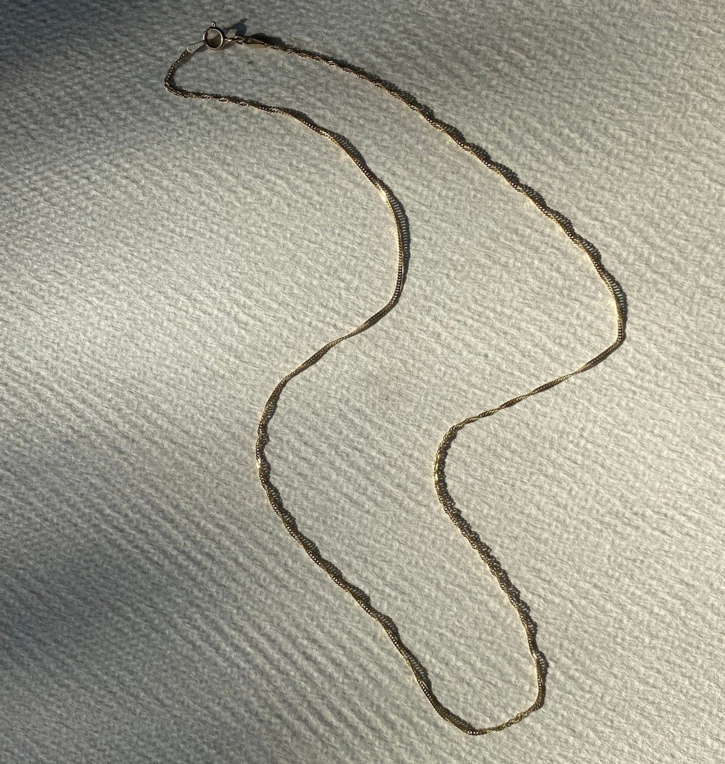 14K Dainty Twist Chain